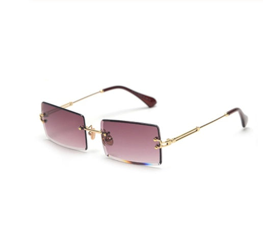 Drune | Modische Rechteckige Sonnenbrille Im Retro Stil
