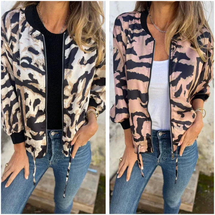 Drune | Damen-Bomberjacke mit Print
