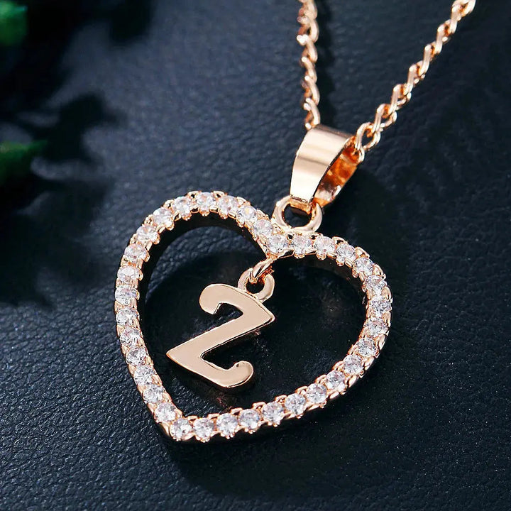 Drune | Buchstaben Zirkon Liebe Kette Schmuck Anhänger