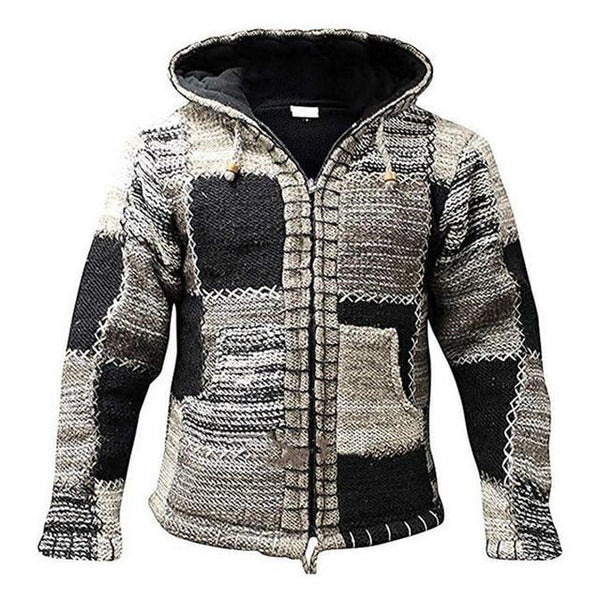 Drune | Hoodie Wollmix - Relaxed Fit Boho Stil