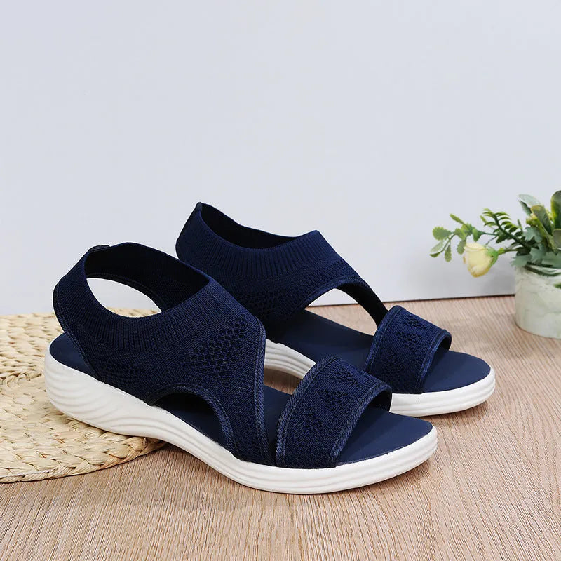 Drune | Mesh Sandalen Mit Einem Breiten Fußbett Für Damen