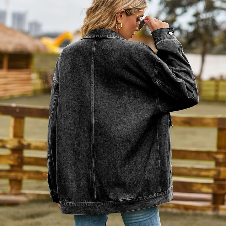 Drune | Klassisches Weinlese Denim Jacke für Damen