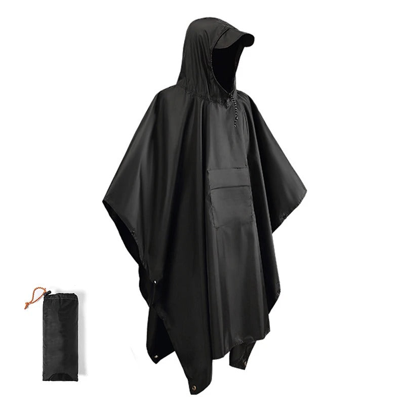 Drune | Wasserdichter Poncho-Rucksacküberzug für Wanderungen