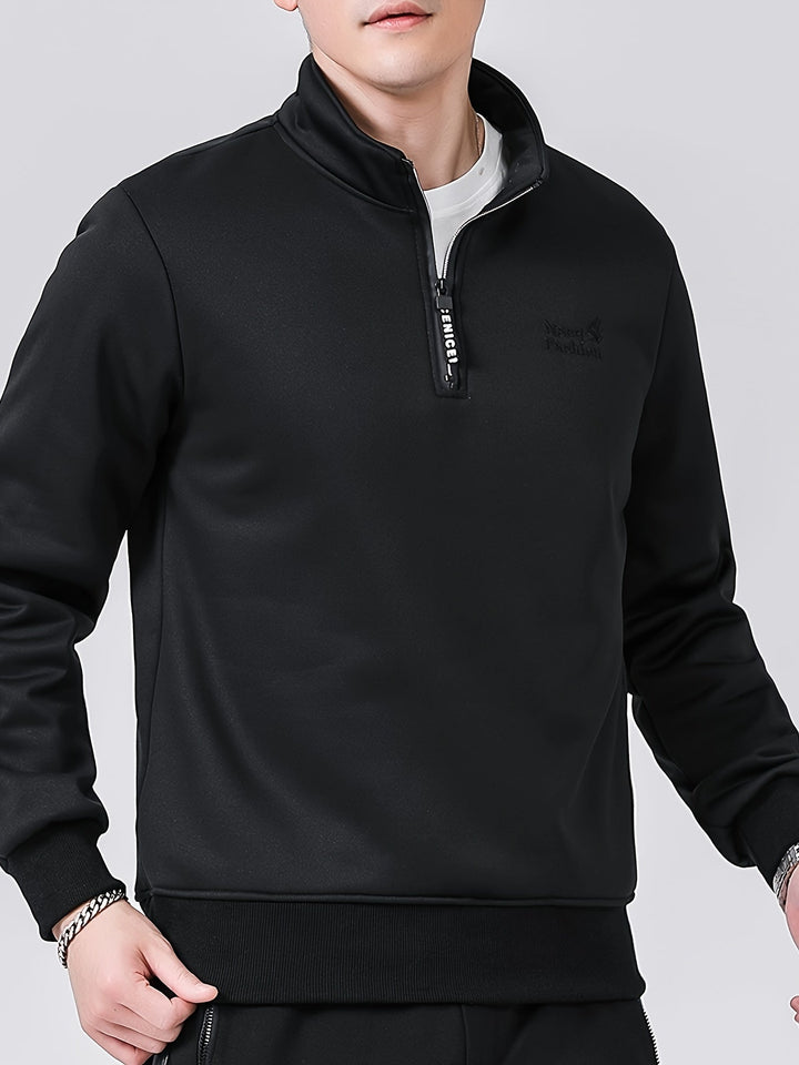 Drune | Herren Pullover mit Stehkragen für Herbst Winter