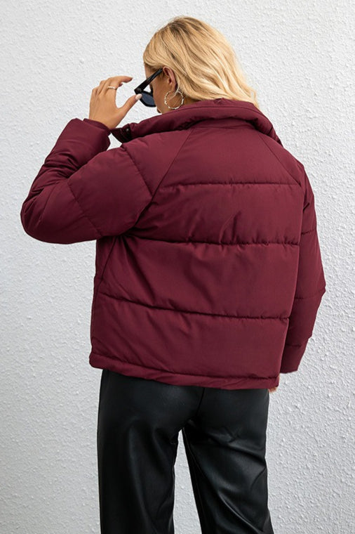 Drune | Stehkragen Lockere Pufferjacke