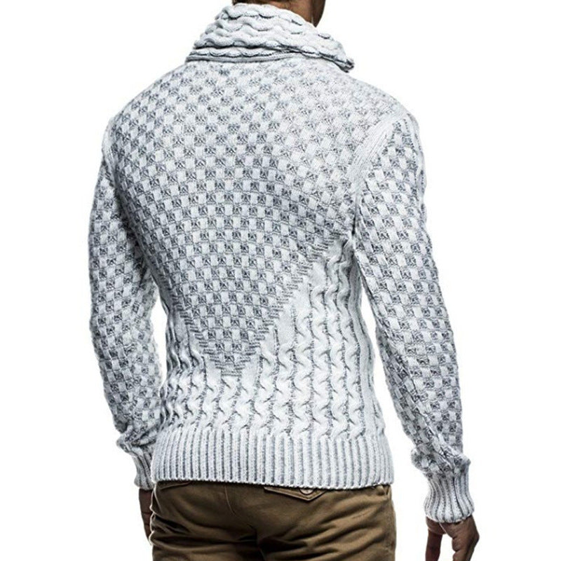Drune | Herren Rollkragenpullover mit Verschluss