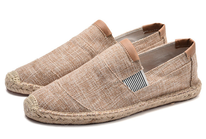 Drune | Boss Stilvolle Handgemachte Leinwandstrohschuhe Sommer-Chic