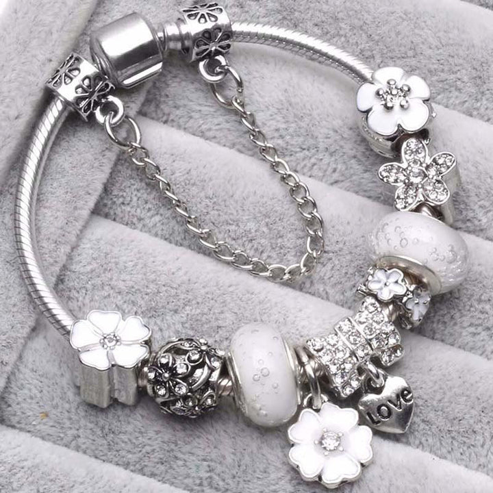 Drune | Pfirsichblüten Charme Armband