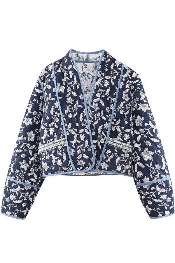 Drune | Kragen Wendbare Steppjacke in verkürzter Form