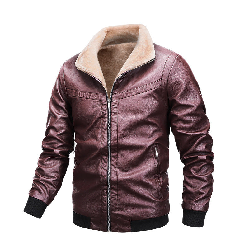 Drune | Gequiltete PU-Lederjacke Herren