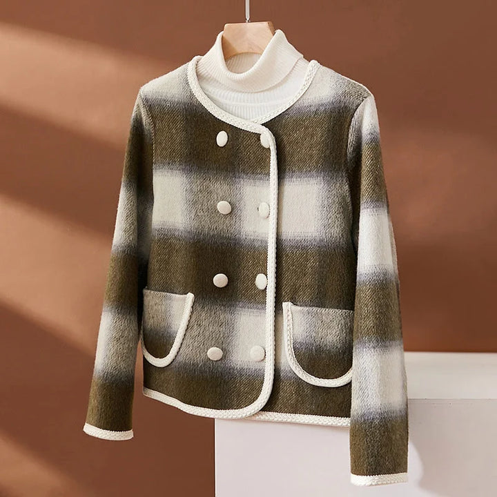 Drune | Elegante kariertes Blazer für Damen
