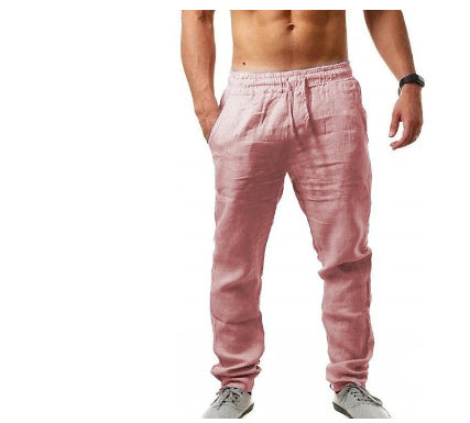 Drune | Atmungsaktive Leinen Hosen Für Herren Im Lässigen Stil