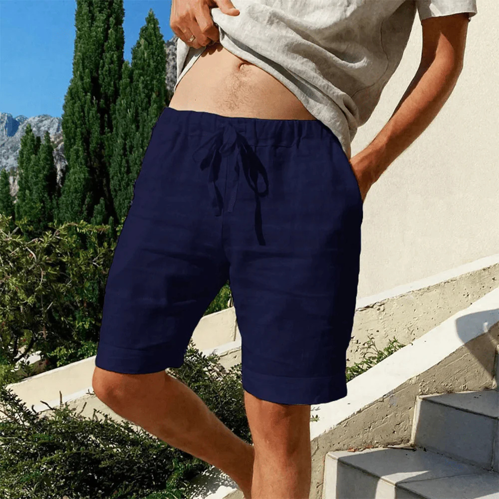 Drune | Leinen Shorts Für Herren Mit Lässigem Sommer Flair