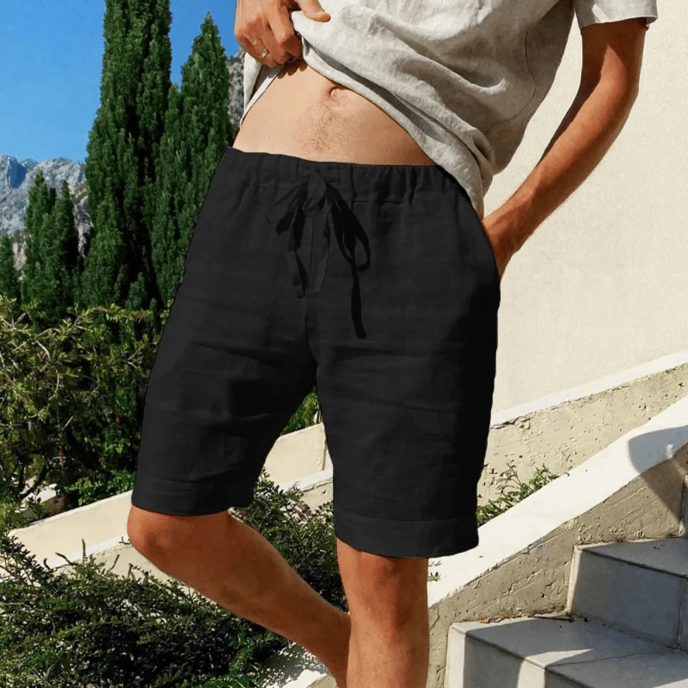 Drune | Leinen Shorts Für Herren Mit Lässigem Sommer Flair