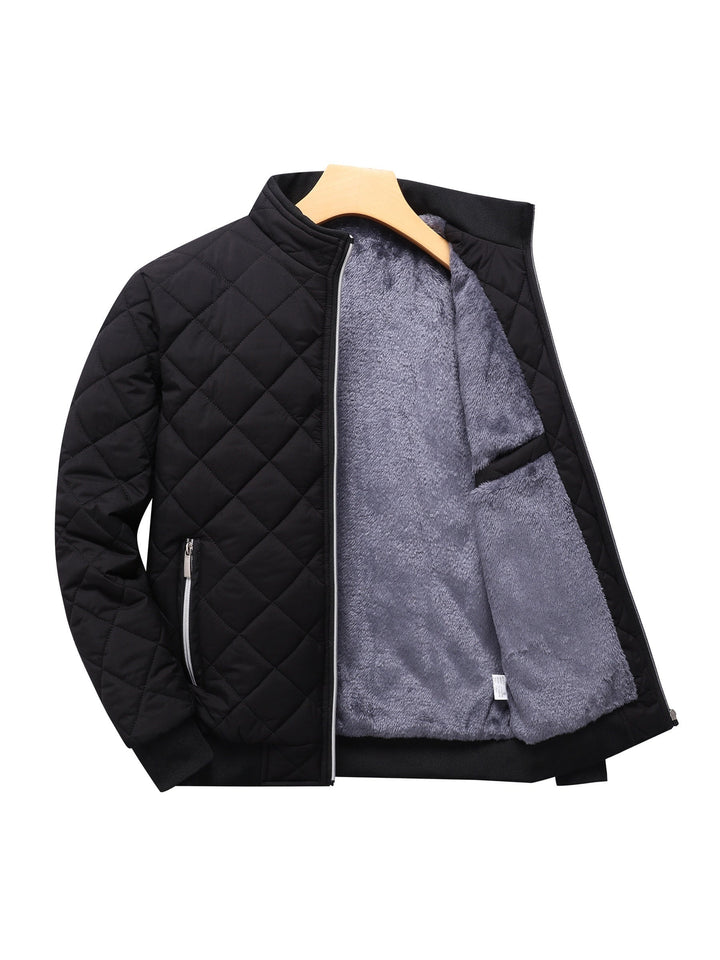 Drune | Winterjacke Casual Solid Fleece Warm Puffer für Herren - Perfekt für kalte Wintertage