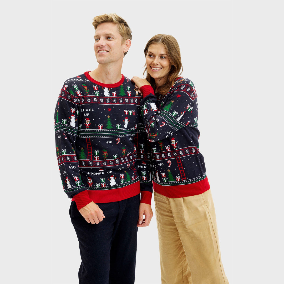 Drune | Vintage Gamer Weihnachtspullover - Herren