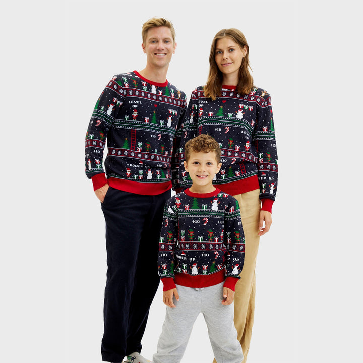 Drune | Vintage Gamer Weihnachtspullover - Herren