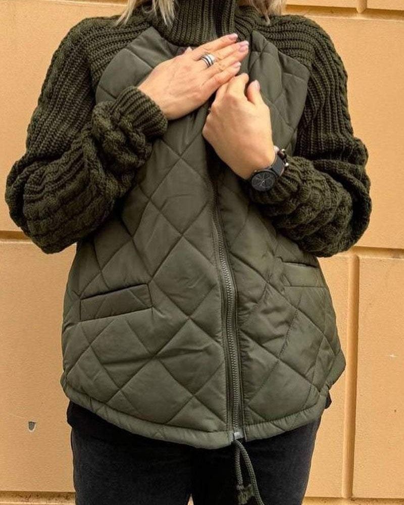 Drune | Freizeit Strickjacke mit Reißverschluss