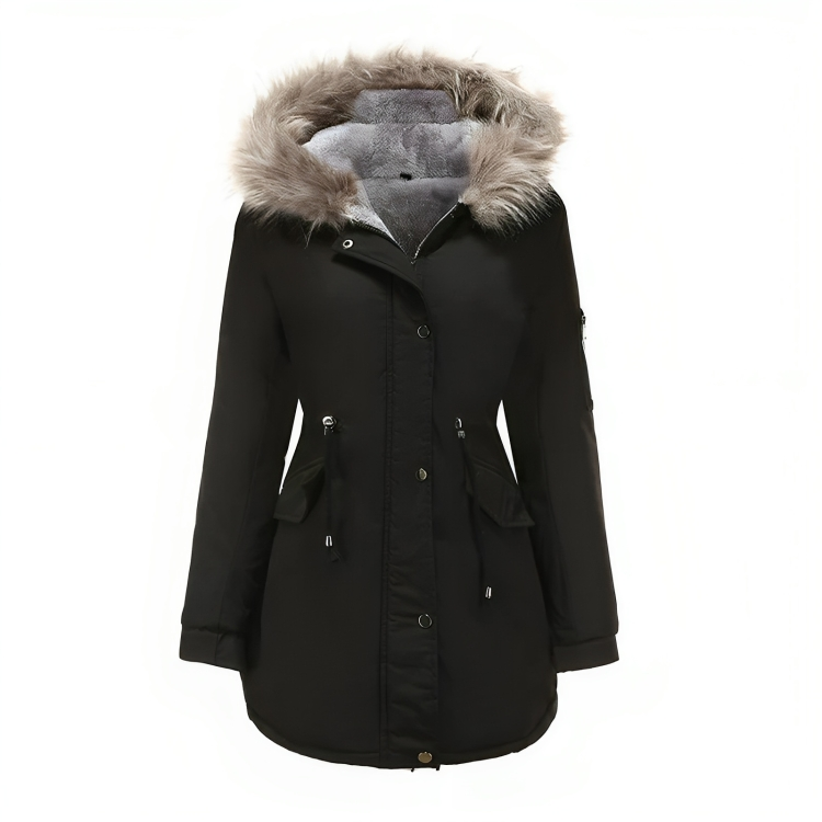Drune | Winter Parka mit veganem Pelz für Damen umweltfreundliche Materialien