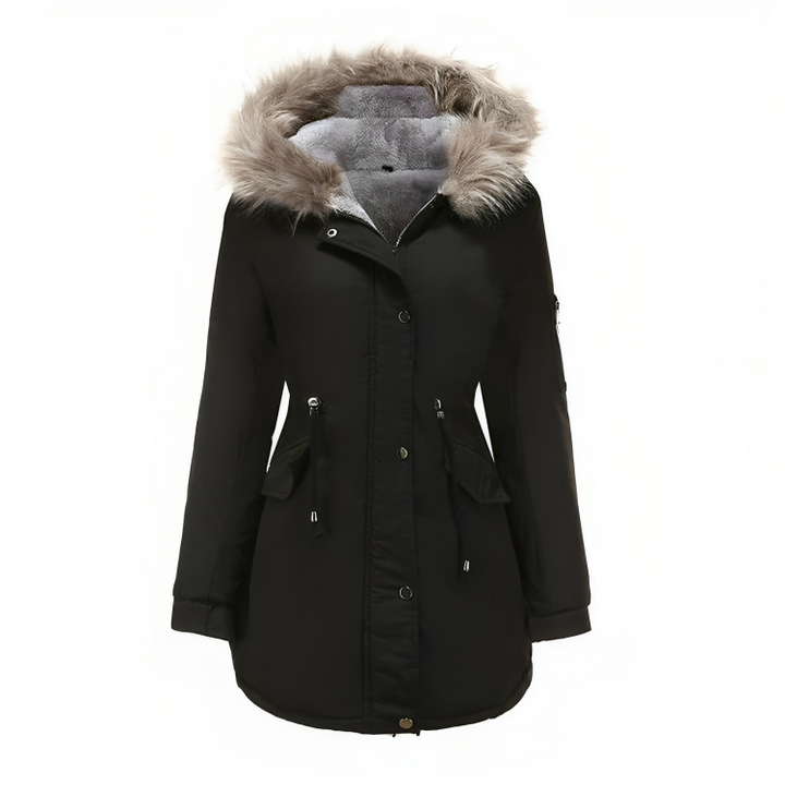 Drune | Winter Parka mit veganem Pelz für Damen umweltfreundliche Materialien