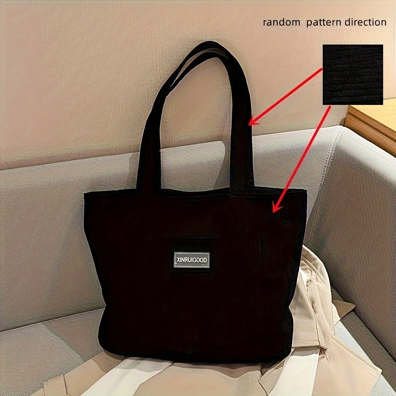 Drune | Elegante Damen-Tasche Aus Hochwertigem Cordstoff Vegan Leather