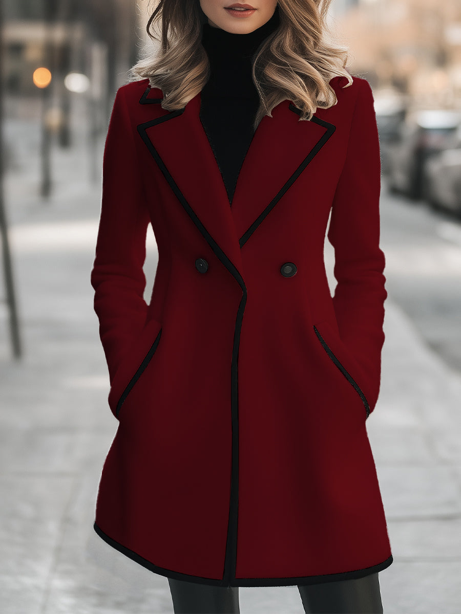 Drune | Duster - elegante Damenjacke mit schwarzen Akzenten