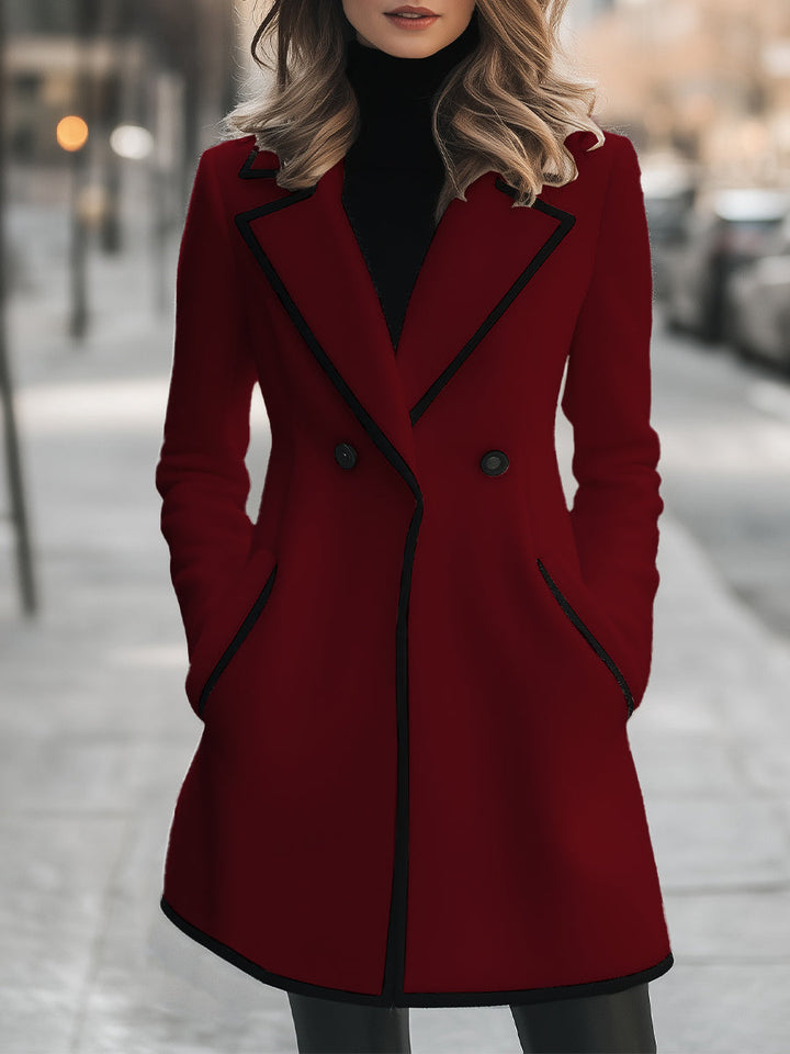 Drune | Duster - elegante Damenjacke mit schwarzen Akzenten