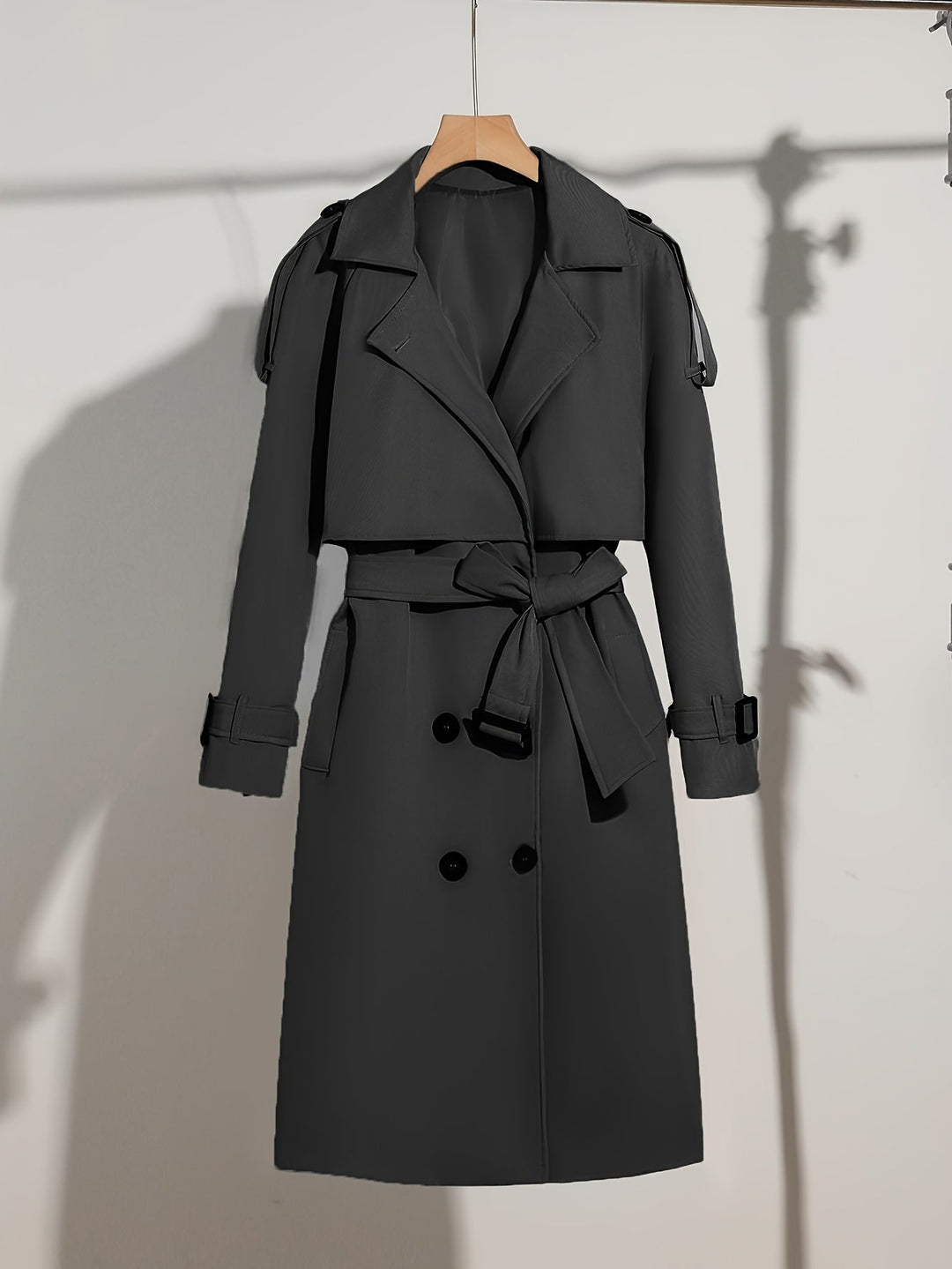 Drune | Mantel mit Gürtel-Design Casual Plus Size für Frauen Perfekt für lässige Tage