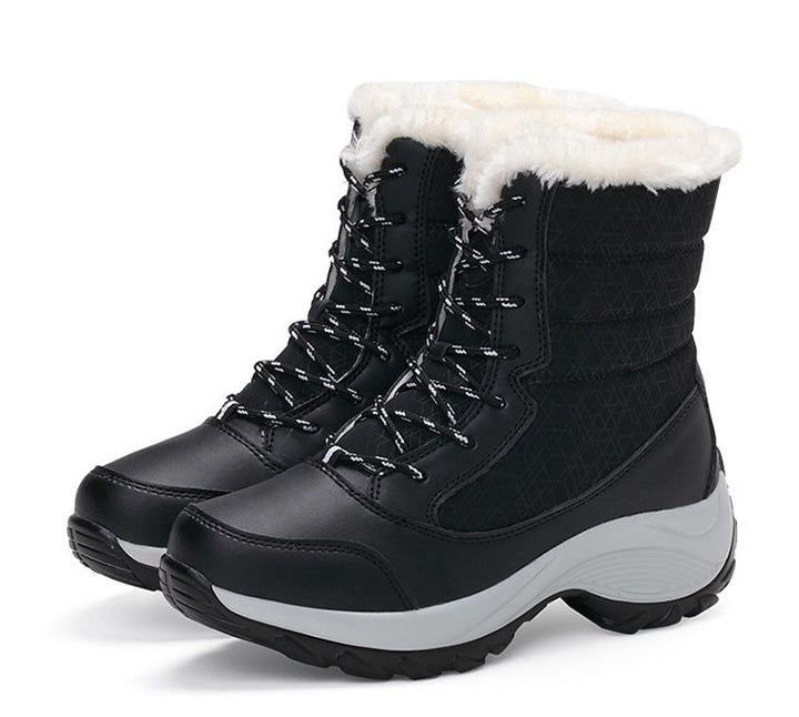 Drune | wasserdichte Winterstiefel mit Plüschfutter, Schnürverschluss und stabiler Sohle