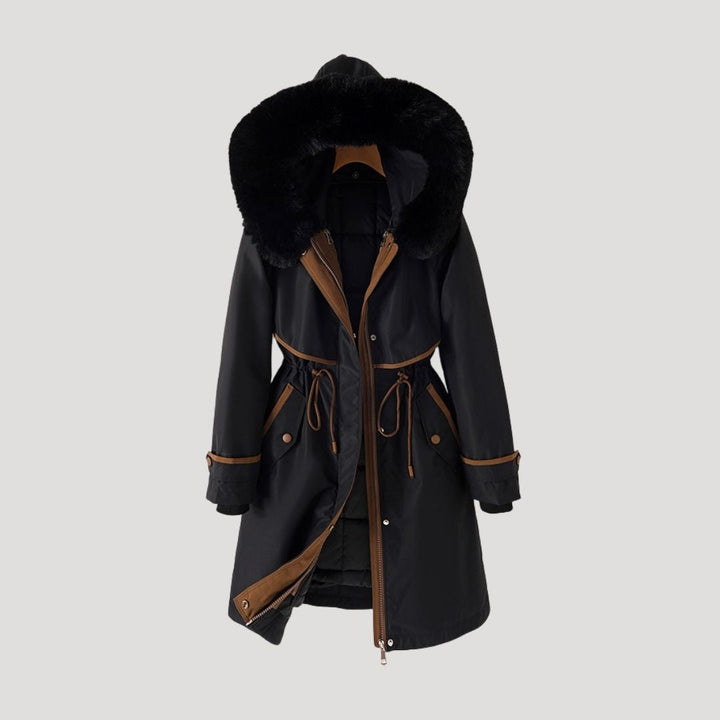 Drune | Damen Kunstfell langer wasserdichter Winterparka Mantel