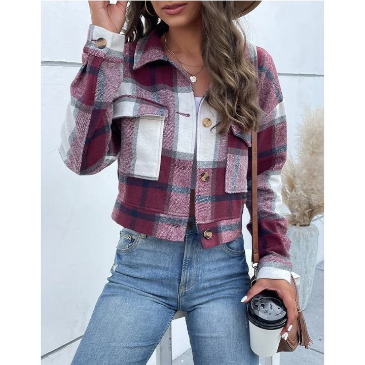 Drune | Trendige Karierte Jacke für Damen