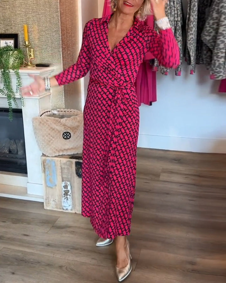 Drune | Maxikleid mit V-Ausschnitt