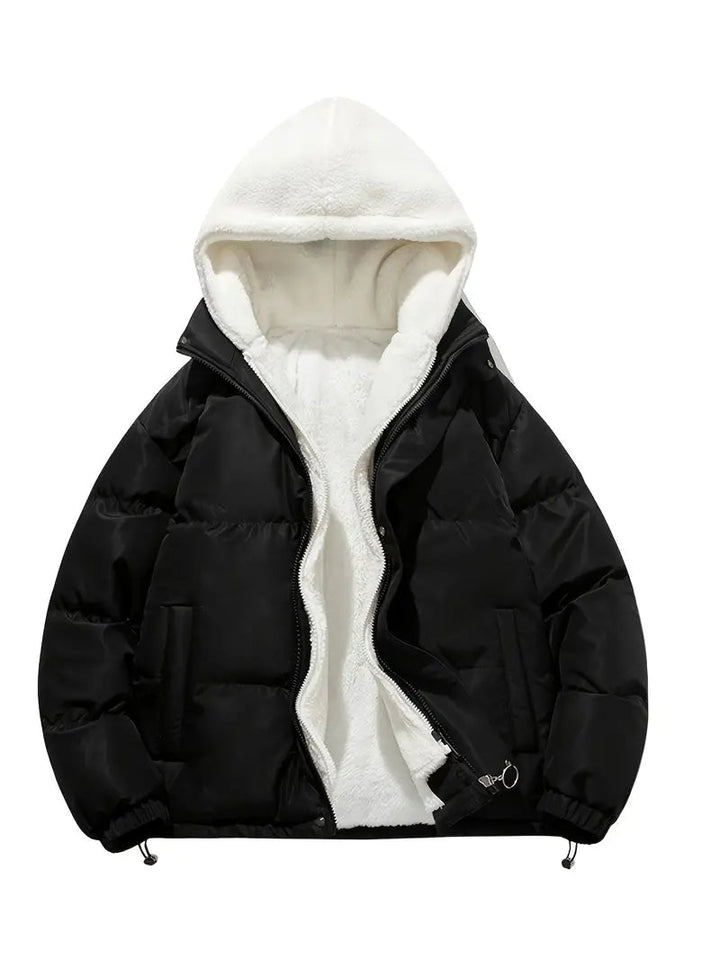 Drune | Langärmelige Vlies Kapuze Jacke mit Taschen