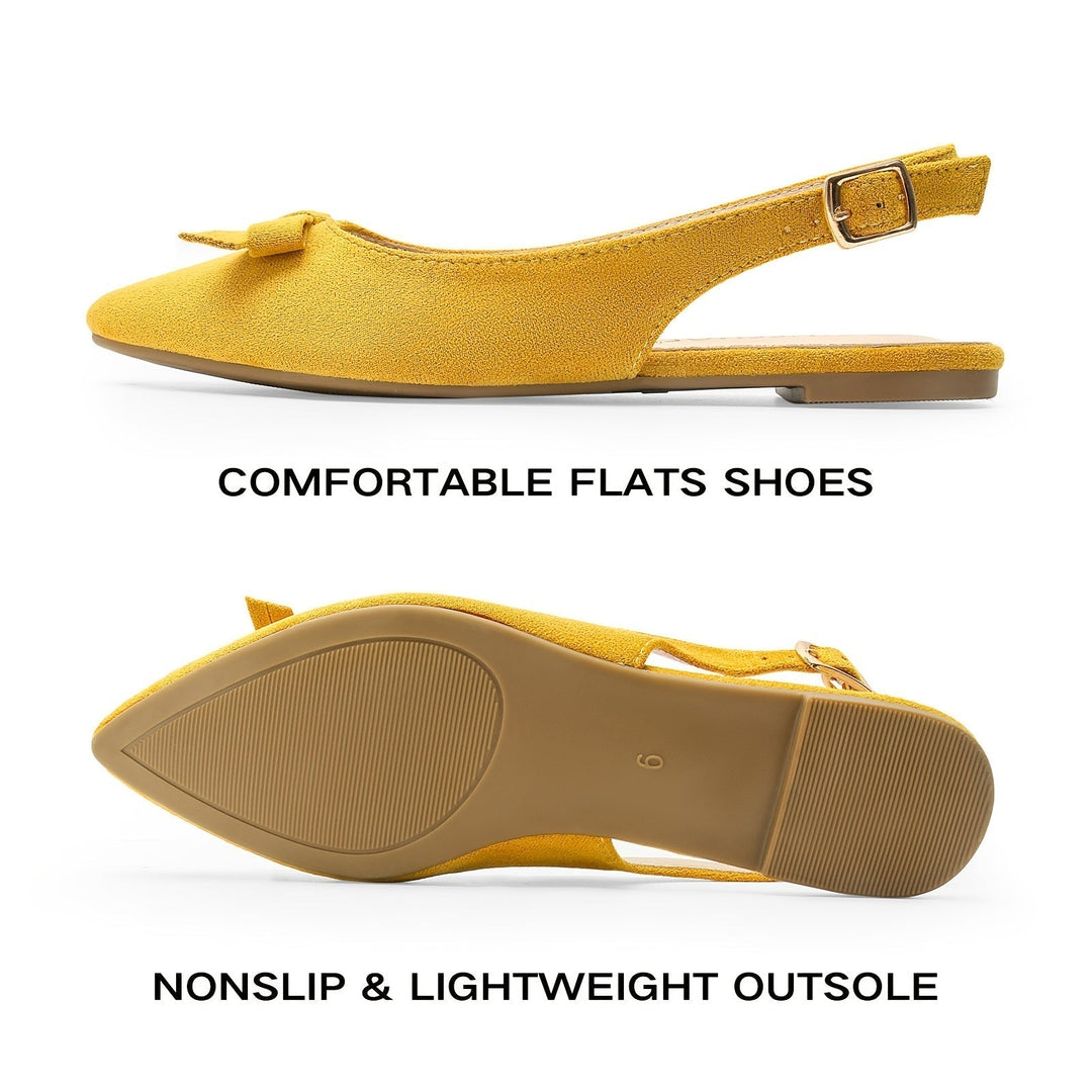 Drune | Flache Slingback Sandalen mit Schleife