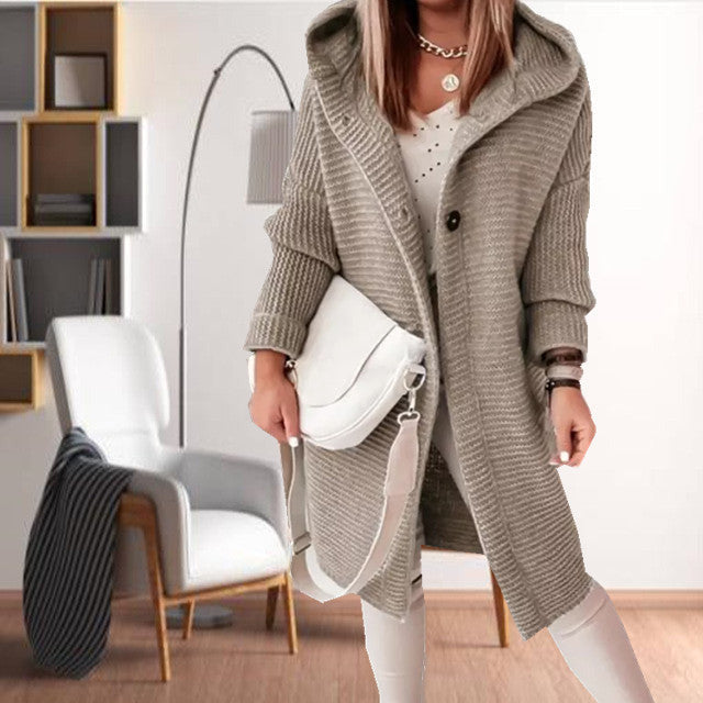 Drune | Kapuzenstrickmantel für Damen mit Stil