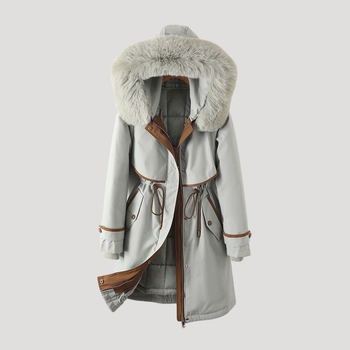 Drune | Damen Kunstfell langer wasserdichter Winterparka Mantel