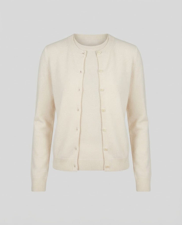 Damen Zartes Layering-Set: Knopfcardigan & Feinstrick-Langarmshirt Drune