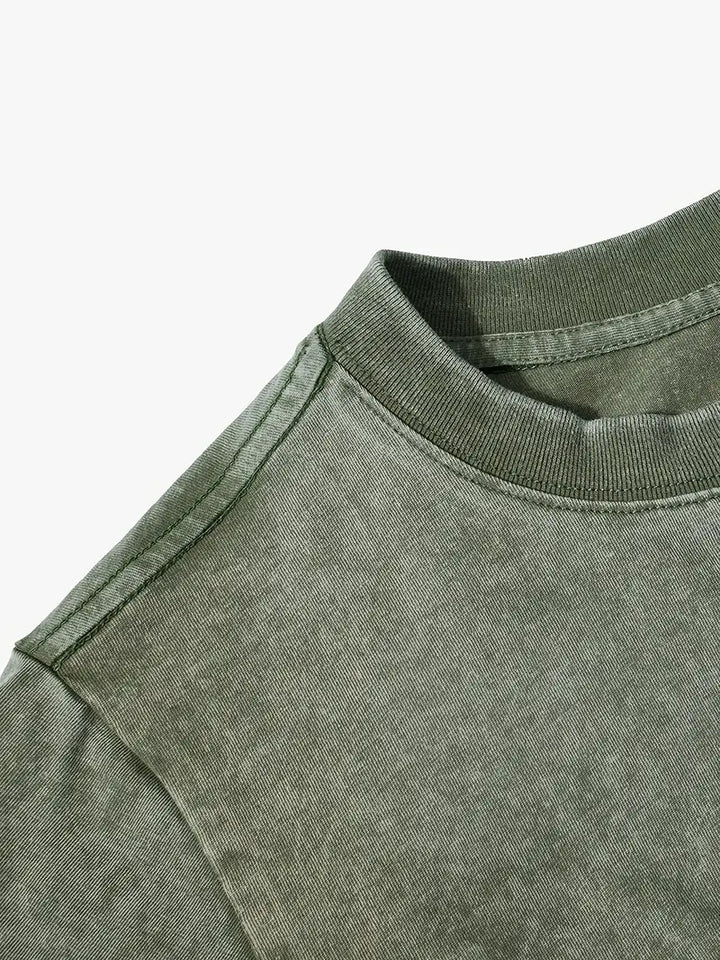 Drune | Baumwoll-T-Shirt mit Rundhalsausschnitt