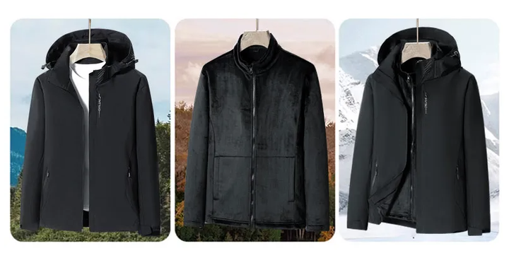 Drune | Schwere 3-in-1 Windbreaker-Jacke