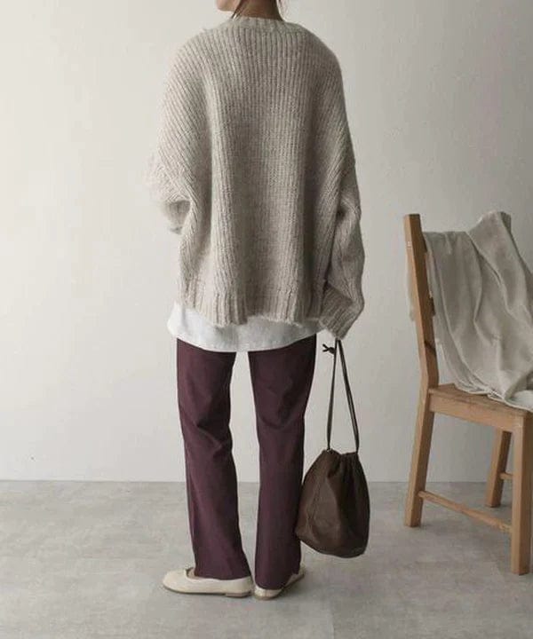 Drune | Sweater mit Übergroßen Taschen Lässiger Moderner Stil Ideal für den Winter