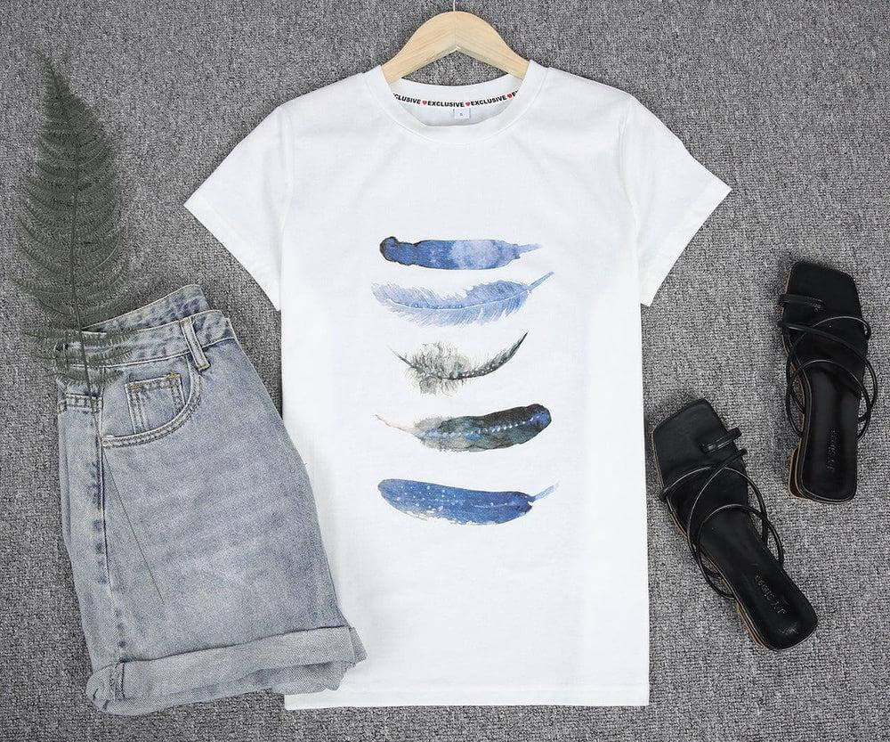 Drune | Feder Kurzarm T-Shirt