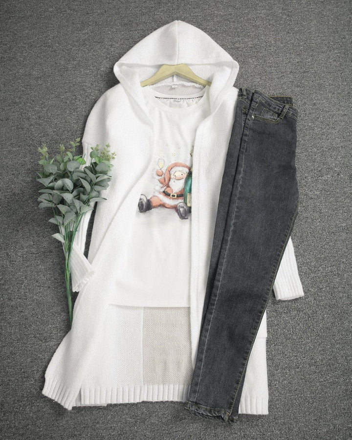 Drune | Damen lange Strickjacke