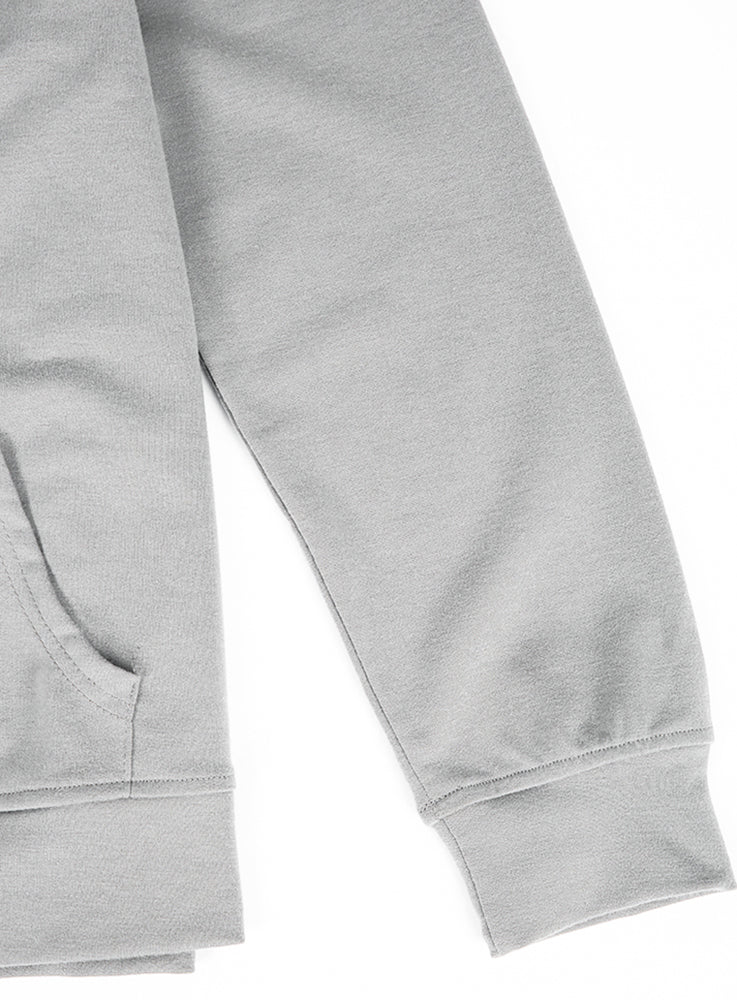 Drune | Taschenloses Graues Sweatshirt mit Tierprint