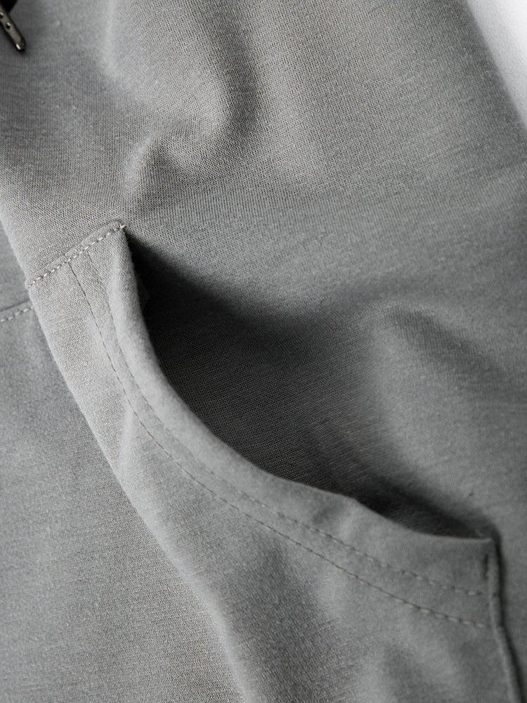 Drune | Taschenloses Graues Sweatshirt mit Tierprint
