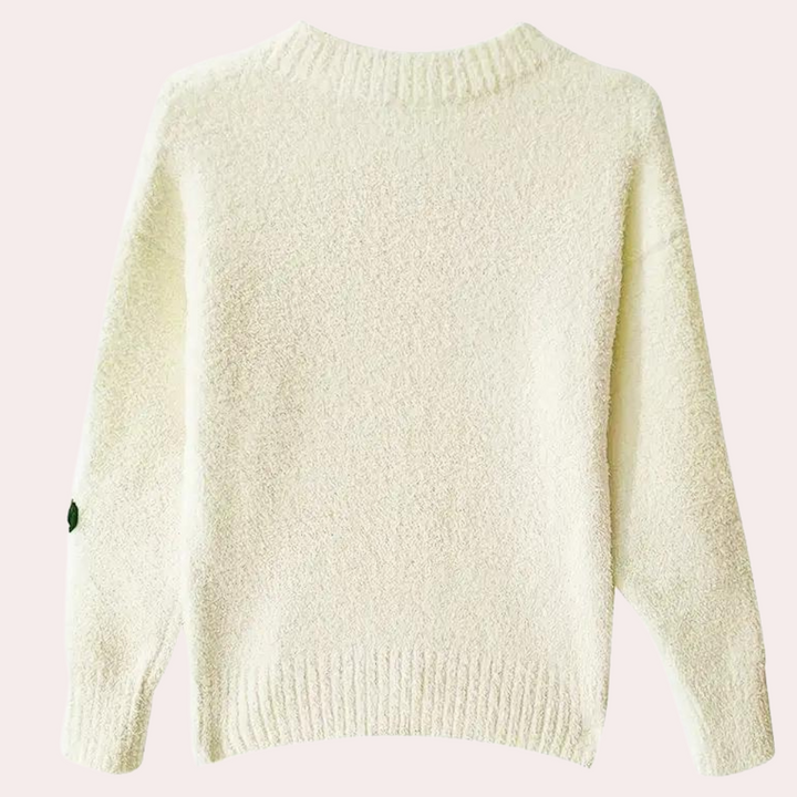 Drune | Modischer Pullover Mit Blumenmuster Für Frauen