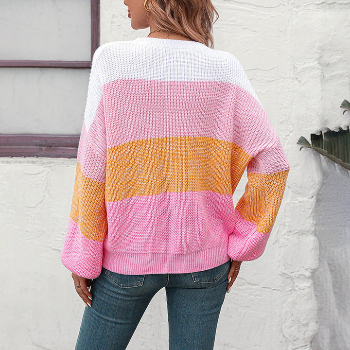 Drune | Strickpullover mit Farbblock