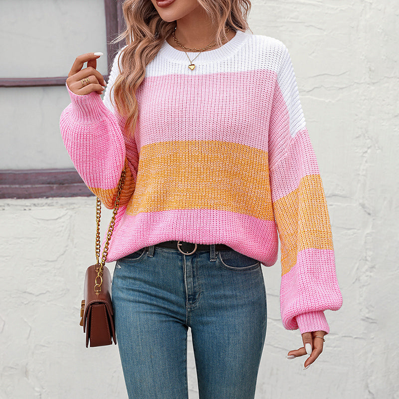 Drune | Strickpullover mit Farbblock