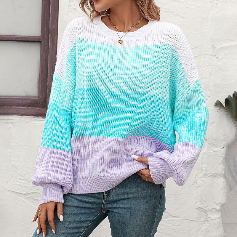 Drune | Strickpullover mit Farbblock
