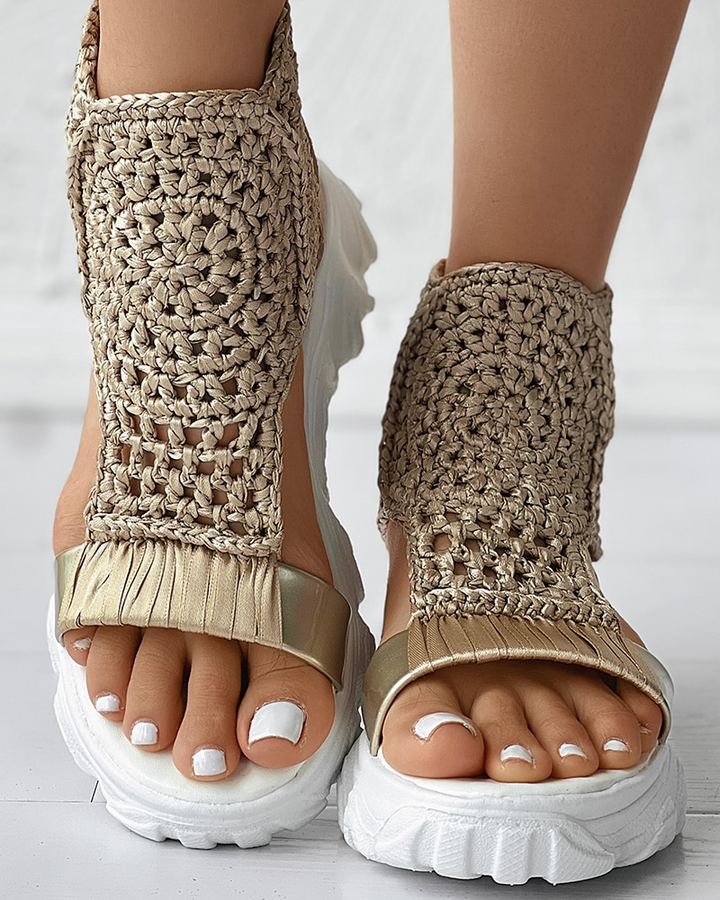 Drune | Gestrickte Elastische Sommersandalen