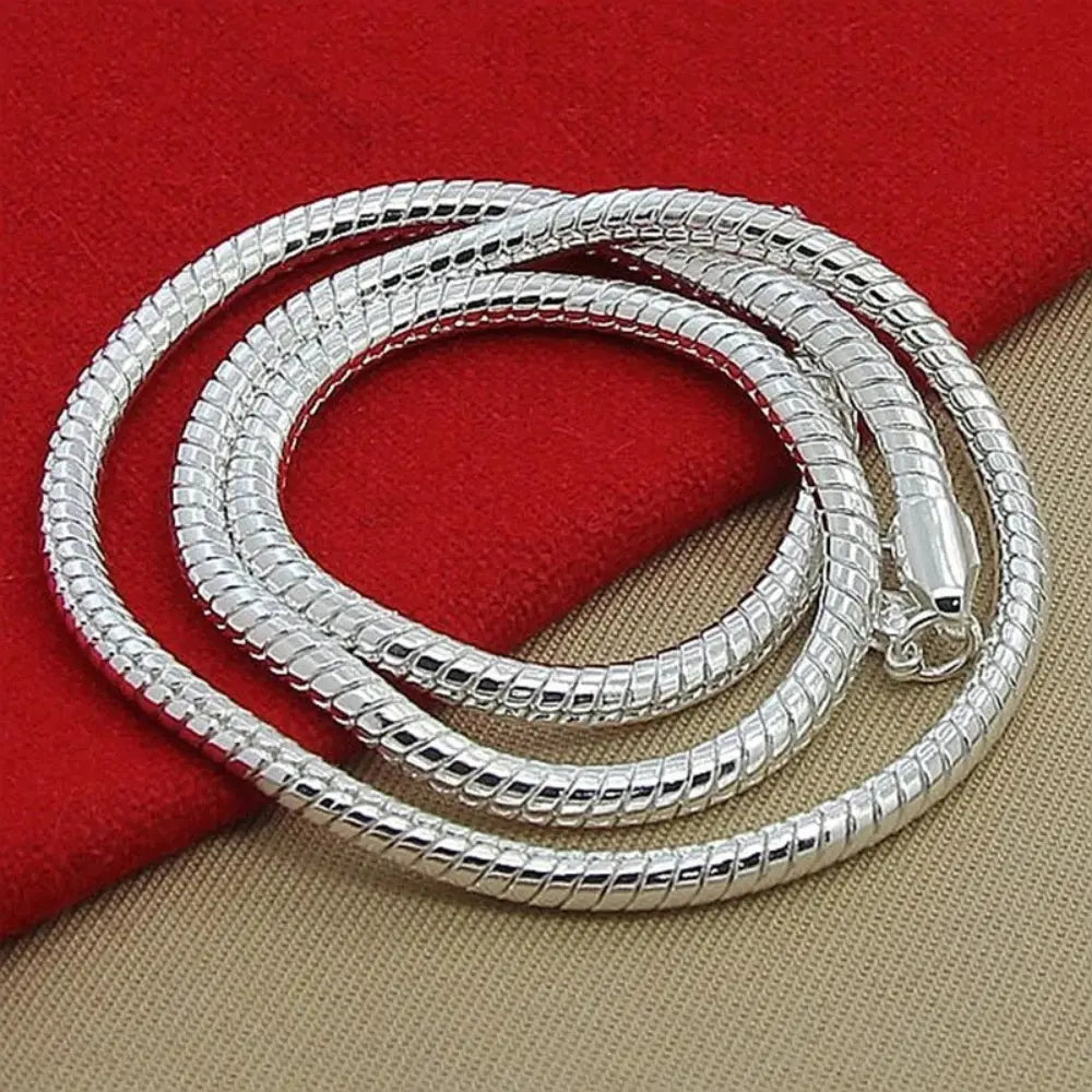 Drune925 3Mm Sterling Silber Schlangen Kette